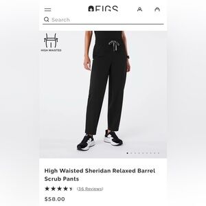 FIGS Barrel pants size medium